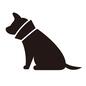 犬 保護,カバー,エリザベスカラー,横向き,犬,いぬ,イヌ,ペット,動物,かわいいのシルエット素材