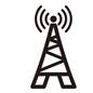 東京タワー 東京タワー,日本電波塔,電波塔,電波,放送電波,送出,塔,送信所,構造物,アンテナのシルエット素材
