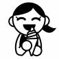 アイスを食べる人 女 アイスを食べる人 女 子供,女の子,観光,旅行,食べる,アイス,海,笑顔,楽しい,元気のシルエット素材