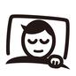 寝顔 寝顔 男性,お父さん,父親,寝具,枕,寝顔,布団,人物,人,眠るのシルエット素材