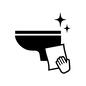 トイレ掃除 家事,トイレ,トイレ掃除,便所,便座,磨く,拭く,ピカピカ,綺麗,掃除のシルエット素材