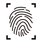 指紋認証 指紋認証,指紋,認証,セキュリティ,テクノロジー,生体認証,パスワード,本人確認,指先,紋様のシルエット素材