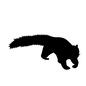 タヌキ タヌキ 動物,生き物,生物,自然,獣,シルエット,イラスト,野生,たぬき,狸のシルエット素材