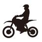 バイク バイク モトクロスバイク,モトクロス,バイク,二輪車,ヘルメット,オートバイ,モーターサイクル,人物,運転手,1人のシルエット素材