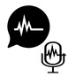 音声認識 音声認識 音声認識,ai,音声,マイク,吹き出し,喋る,声,話す,iot,スマートスピーカーのシルエット素材