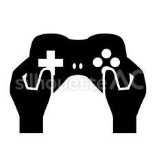 ゲーム中 シルエット イラストの無料ダウンロードサイト シルエットac