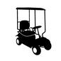 ゴルフカート スポーツ,ゴルフ,乗り物,移動,競技,車,カート,ゴルフカート,移動用カート,電動カートのシルエット素材