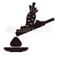 わさび わさび,薬味,辛味のシルエット素材