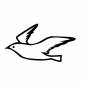 飛んでいる鳥 飛んでいる鳥 鳥,飛ぶ,羽,羽ばたく,生き物,鳥類,1羽,野鳥,2月,冬のシルエット素材