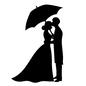ジューンブライド ジューンブライド,6月の花嫁,相合傘,結婚,結婚式,新郎,新婦,ラブラブ,ウェディングドレス,新郎新婦のシルエット素材