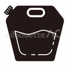 給水袋 給水袋,袋,容器のシルエット素材