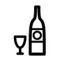 酒 酒 お酒,酒,飲物,ボトル,食器,グラス,コップ,ラベル,容器,瓶のシルエット素材