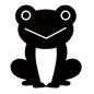 カエル カエル カエル,蛙,アマガエル,生き物,キャラクター,かわいい,雨の日,雨,梅雨,6月のシルエット素材