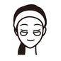 涙袋パック 涙袋パック,スキンケア,パック,目を閉じる,人物,人,女性,女,1人,メイクアップのシルエット素材