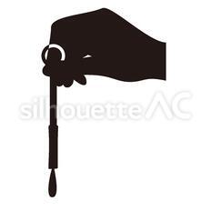 修理 手,持つ,部品のシルエット素材