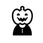 ジャック・オ・ランタン ジャック・オ・ランタン 被り物,ジャック・オ・ランタン,ジャックオランタン,ハロウィン,ハロウィーン,前夜祭,収穫祭,秋,10月,仮装のシルエット素材