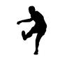 シュート シュート サッカー選手,人,人物,シュート,パス,球技,スポーツ,サッカー,全身のシルエット素材