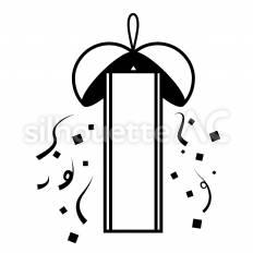 くす玉 くす玉,卒業式,イベントのシルエット素材