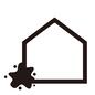 不動産 戸建て,一戸建て,菌,カビ,汚れ,住宅保険,物件情報,家,物件,不動産のシルエット素材