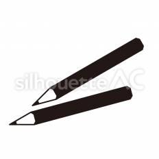 鉛筆 鉛筆,筆記具,芯のシルエット素材