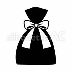 巾着袋 卒業式,和装,袋のシルエット素材