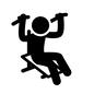 筋力トレーニング 筋力トレーニング ピクトグラム,人,人物,運動,全身,トレーニング,ジム,筋トレ,筋力,腕力のシルエット素材