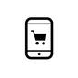 スマートフォン スマートフォン 買い物,カート,ショッピング,ネットショッピング,スマホ,スマートフォン,携帯,モバイル,電話,携帯電話のシルエット素材