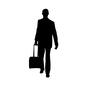 トラベル トラベル 人物,男性,全身,歩く,引く,正面,旅,旅行,出張,トラベルのシルエット素材