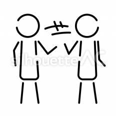 おしゃべり ピクトグラム,ピクトサイン,アイコンのシルエット素材
