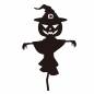 ジャックオーランタンのかかし かかし,ジャックオーランタン,帽子,オバケ,畑,ハロウィン,年中行事,秋,10月,10月31日のシルエット素材