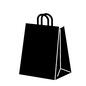 袋 袋,紙袋,ショップ袋,お土産,ブランド袋,お買い物,買い物,買物,かみぶくろ,お土産袋のシルエット素材