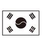 国旗 国旗 国旗,太極旗,陰陽,太極,3本線,丸,円,四角,長方形,掛のシルエット素材