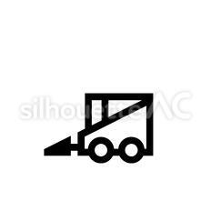 ブルドーザー ブルドーザー,働く車,ミニカーのシルエット素材