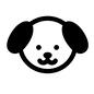 犬(真顔) 犬(真顔) 動物,表情,顔,犬,戌,イヌ,いぬ,子犬,こいぬ,わんこのシルエット素材