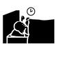 セラピー ベッド,横になる,時計,眠れない,不眠,夜中,横から,不眠症,女性,布団のシルエット素材