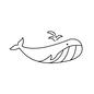 くじら くじら くじら,クジラ,鯨,手書き風,ラフ,生き物,動物,アニマル,潮吹きのシルエット素材