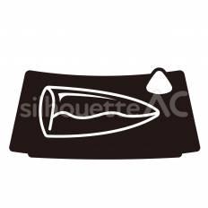 さば さば,魚,皿のシルエット素材