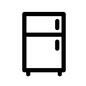 冷蔵庫 冷蔵庫,2ドア,小型,キッチン家電,電化製品,家電,正面,生活家電,アイコン,素材のシルエット素材