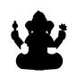 ガネーシャ ガネーシャ ガネーシャ,インド神話,神様,インドの神様,座る,耳,大きな耳,ゾウ,置き物,アイテムのシルエット素材