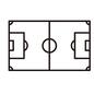 サッカー サッカー サッカー,コート,サッカー場,球技,上から,スポーツ,試合,レジャー,サッカーコート,白線のシルエット素材