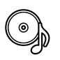 ウェブアイコン CD-ROM,音符,CD,音楽,1枚,ディスク,メディア,コンパクトディスク,ウェブラインアイコン,ウェブアイコンのシルエット素材