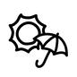 天気 天気 天気,天気予報,晴のち雨,太陽,晴れ,雨,傘,晴れ間,梅雨,手書きのシルエット素材