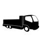 トラック トラック 大型トラック,車,配送車,乗り物,トラック,宅配,配達,仕事,配送,荷物のシルエット素材