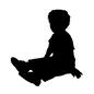 子供 子供 人,人物,人間,子ども,子,子供,全身,幼児,幼い,一人のシルエット素材