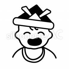 男の子の初節句　笑顔 笑顔,初節句,兜のシルエット素材