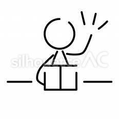 発言をする ピクトグラム,ピクトサイン,アイコンのシルエット素材