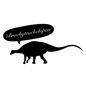 恐竜 恐竜 恐竜,ブラキトラケロパン,吹き出し,名前,英語,四足歩行,長い,尻尾,生き物,生物のシルエット素材