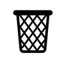ゴミ箱 ゴミ箱 メッシュ,網,ごみ箱,ゴミ箱,塵箱,ごみばこ,くずかご,箱,入れ物,ケースのシルエット素材