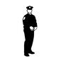 警察官 警察官 人物,人,全身,立ち姿,警察官,police,policeman,警官,警察,ポリスのシルエット素材