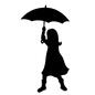 傘をさす女の子 傘をさす女の子 女の子,子供,傘,傘をさす,カサ,雨傘,レイングッズ,雨,雨の日,悪天候のシルエット素材
